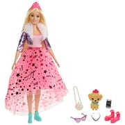 Barbie Dreamtopia Doll & Accessories, Blonde Doll with Star Skirt, Pet Puppy & Fashion Accessories, 3 to 7 Years