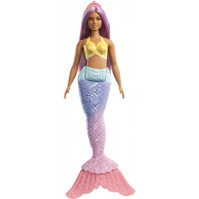Barbie Dreamtopia Mermaid Doll with Long Purple Streaked Hair