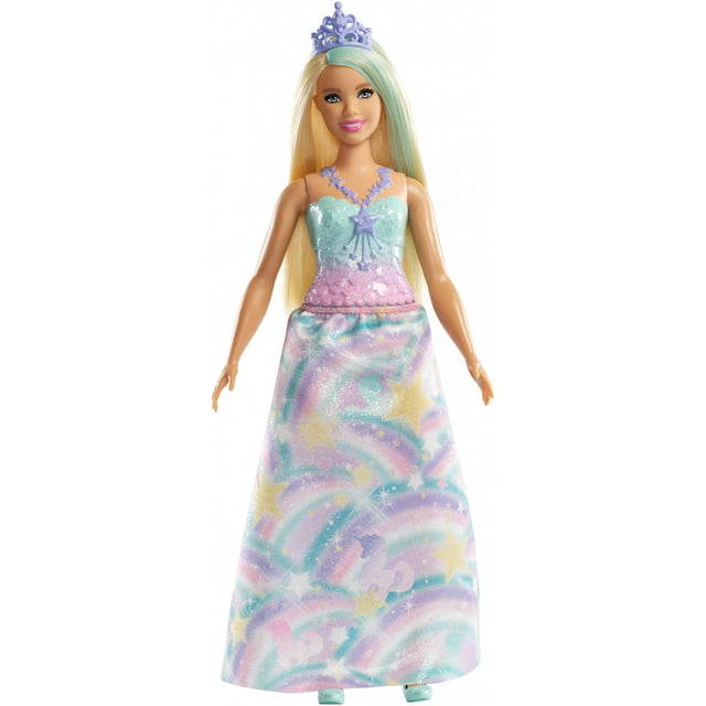 Barbie Dreamtopia Princess Doll, Blonde, Wearing Rainbow-Themed Outfit