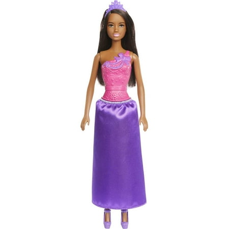 Barbie Dreamtopia Royal Doll, Royal Brunette with Purple Removable Skirt & Accessories