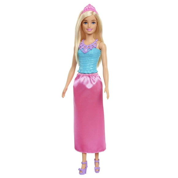 Barbie Dreamtopia Royal Fashion Doll, Blonde with Pink Skirt, Shoes and Hair Accessory