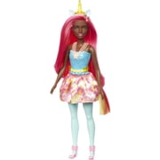 Barbie Dreamtopia Unicorn Doll with Pink & Yellow Hair, Skirt, Removable Unicorn Tail & Headband