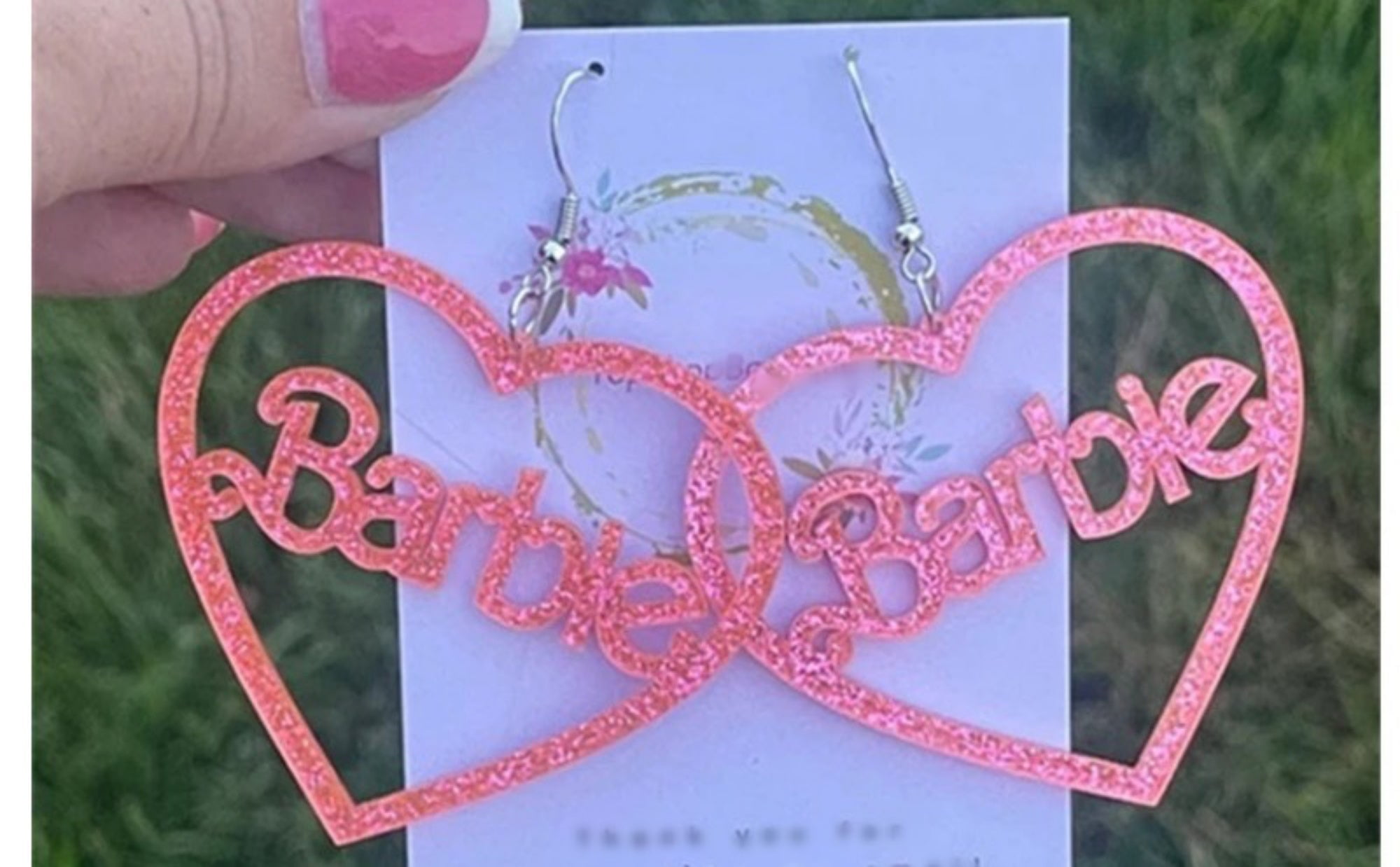 Barbie Earrings Girl Teen and Women Acrylic Barbie Pink Earrings 6846d6ad 5735 4306 8016 7ec67585f7f4.6122288404e8bce6591254253f8775c0