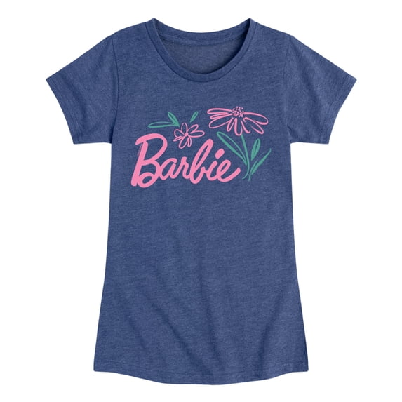 Barbie - Easter - Brushed Flowers - Toddler And Youth Girls Short Sleeve Graphic T-Shirt