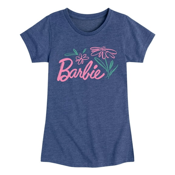 Barbie - Easter - Brushed Flowers - Toddler And Youth Girls Short Sleeve Graphic T-Shirt