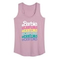 thumbnail image 1 of Barbie - Easter - Colorful Logo - Women's Racerback Tank Top, 1 of 5