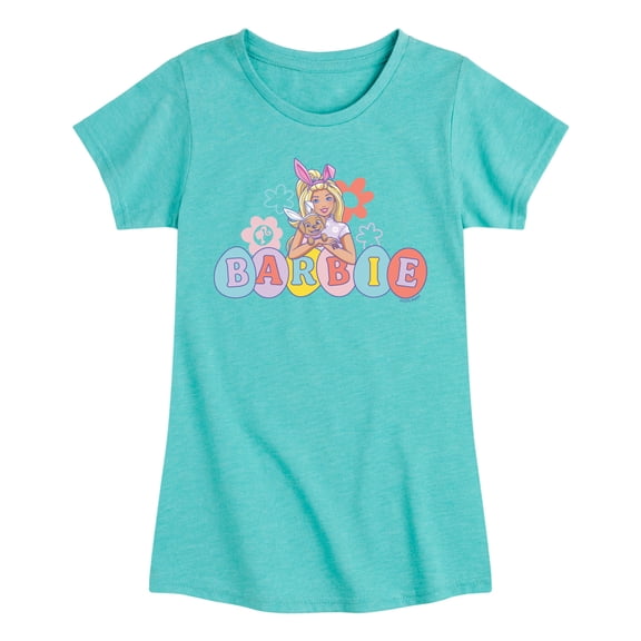 Barbie - Easter Eggs - Youth Girls Fitted Short Sleeve T-Shirt