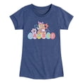 thumbnail image 1 of Barbie - Easter Eggs - Youth Girls Fitted Short Sleeve T-Shirt, 1 of 4