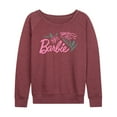 thumbnail image 1 of Barbie - Easter - Hand Painted Flowers - Women's Lightweight French Terry Long Sleeve Shirt, 1 of 4