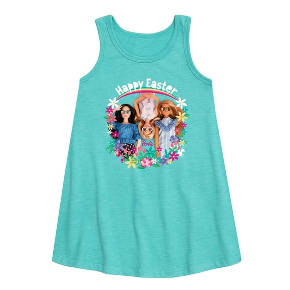 Barbie - Easter - Happy Easter from Barbie - Toddler and Youth Girls A-line Dress