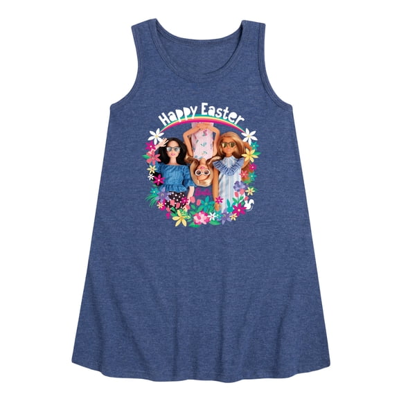 Barbie - Easter - Happy Easter from Barbie - Toddler and Youth Girls A-line Dress