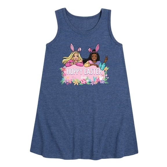 Barbie - Easter - Hoppy Easter - Toddler and Youth Girls A-line Dress