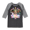 thumbnail image 1 of Barbie - Easter - In Full Bloom - Toddler And Youth Raglan Graphic T-Shirt, 1 of 1
