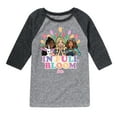 thumbnail image 1 of Barbie - Easter - In Full Bloom - Toddler And Youth Raglan Graphic T-Shirt, 1 of 4