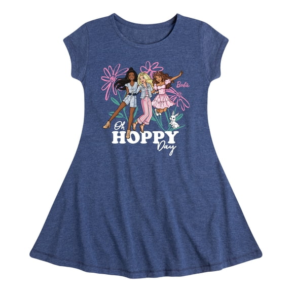 Barbie - Easter - Oh Hoppy Day - Toddler And Youth Girls Fit And Flare Dress
