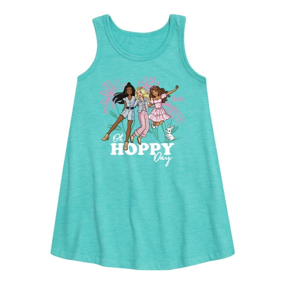 Barbie - Easter - Oh Hoppy Day - Toddler and Youth Girls A-line Dress