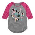 thumbnail image 1 of Barbie - Easter - Photo Collage - Toddler And Youth Girls Raglan Graphic T-Shirt, 1 of 3