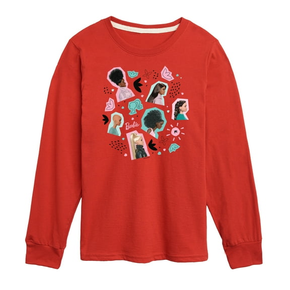 Barbie - Easter - Photo Collage - Toddler And Youth Long Sleeve Graphic T-Shirt