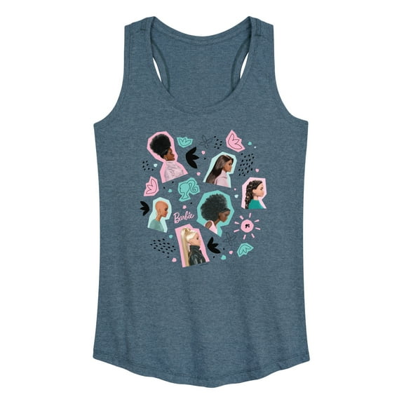 Barbie - Easter - Photo Collage - Women's Racerback Tank Top