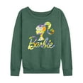 thumbnail image 1 of Barbie - Easter - Spring Daisy Pattern - Women's Lightweight French Terry Long Sleeve Shirt, 1 of 5