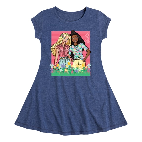 Barbie - Easter - Spring has Sprung - Toddler And Youth Girls Fit And Flare Dress