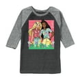 thumbnail image 1 of Barbie - Easter - Spring has Sprung - Toddler And Youth Raglan Graphic T-Shirt, 1 of 1