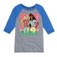 thumbnail image 1 of Barbie - Easter - Spring has Sprung - Toddler And Youth Raglan Graphic T-Shirt, 1 of 3