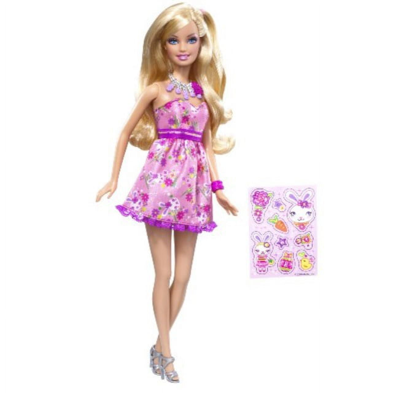 Barbie Barbie Easter Sweetie Doll with Stickers 2009 Mattel R6591