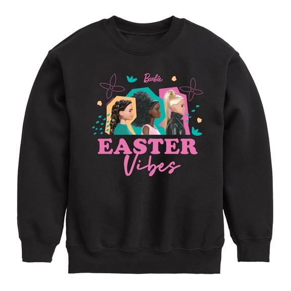 Barbie - Easter Vibes - Power Pose - Toddler And Youth Crewneck Fleece Sweatshirt