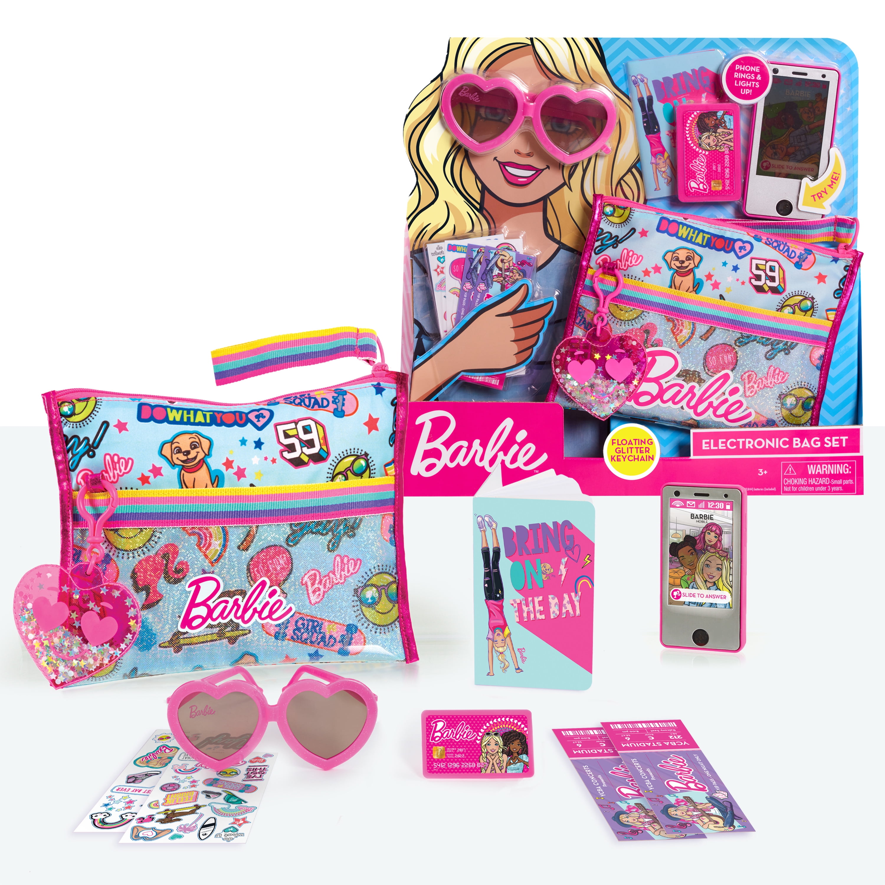Barbie Electronic 10Piece Purse Set, Kids Toys for Ages 3 Up, Gifts
