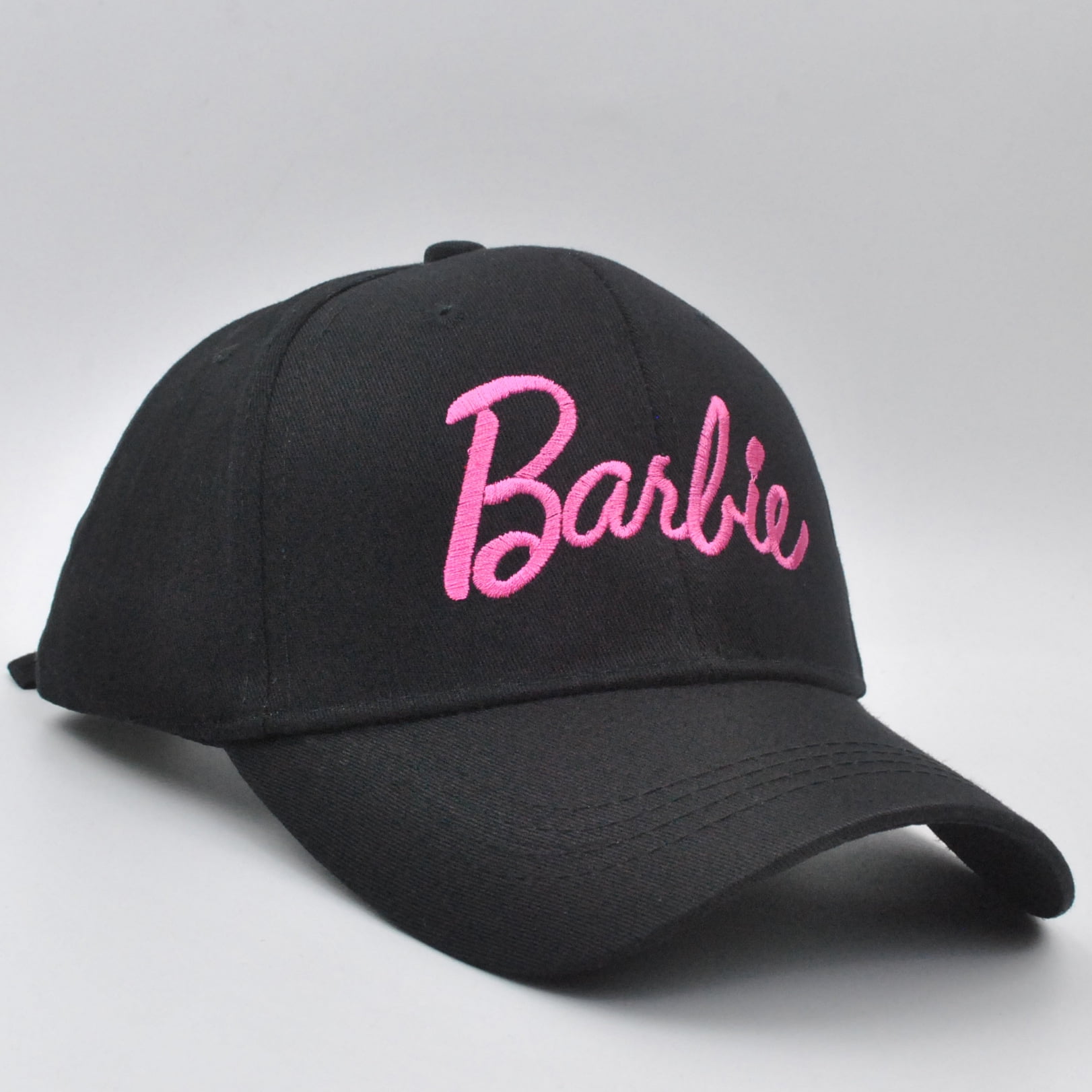 Barbie Embroidery Cap Adjustable Baseball Hat (Adjustable, White) 