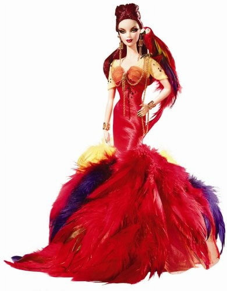Barbie Exclusive 2008 GOLD Label - The Scarlet Macaw - Walmart.com