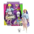 thumbnail image 1 of Barbie Extra Fashion Doll with Shimmery Look, Pink & Purple Fantasy Hair, Accessories & Pet, 1 of 8