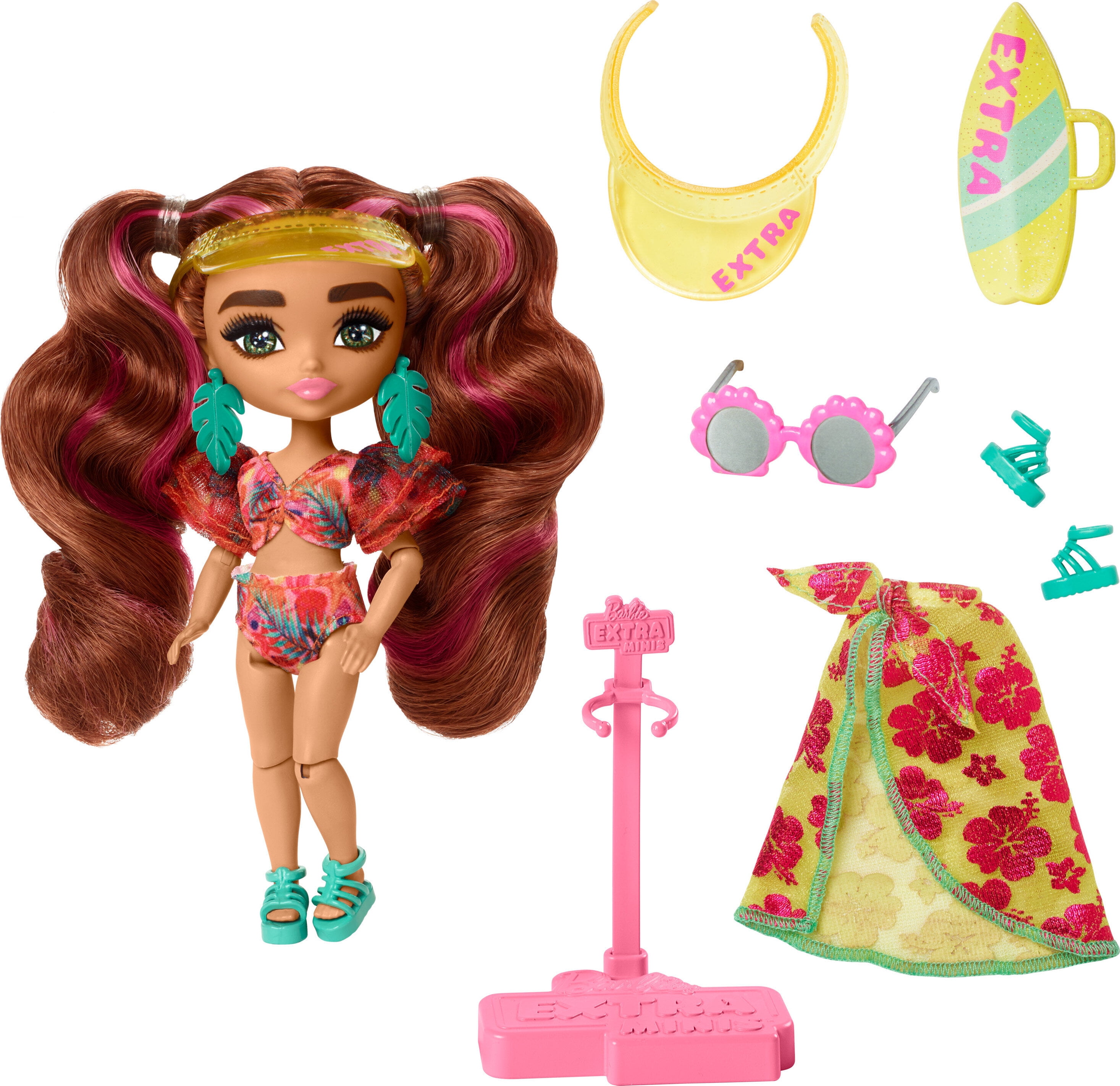 Barbie Extra Minis Travel Doll with Beach Fashion, Barbie Extra Fly -  Walmart.com