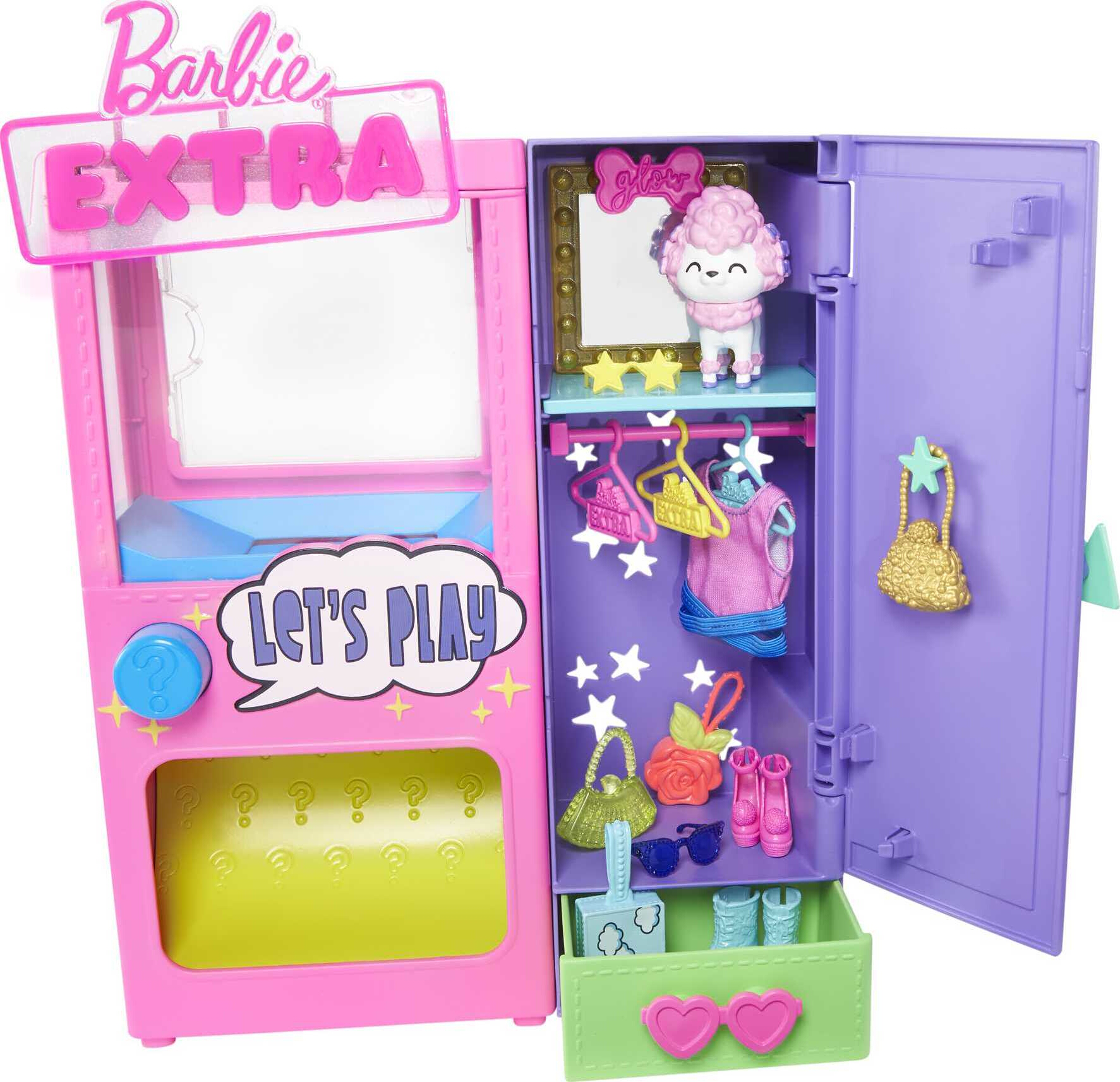 Barbie Extra Surprise Fashion Closet Playset with Pet & Accessories, 3 Year Olds & Up - image 1 of 7
