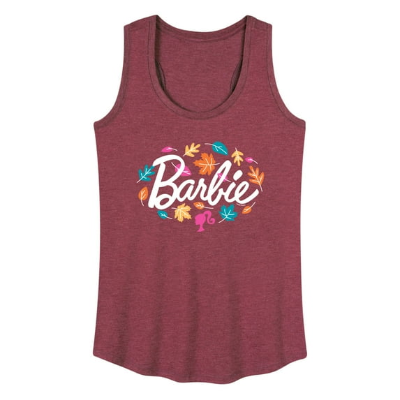 Barbie - Fall Leaves - Multi Colored Leaf - Women's Racerback Tank Top
