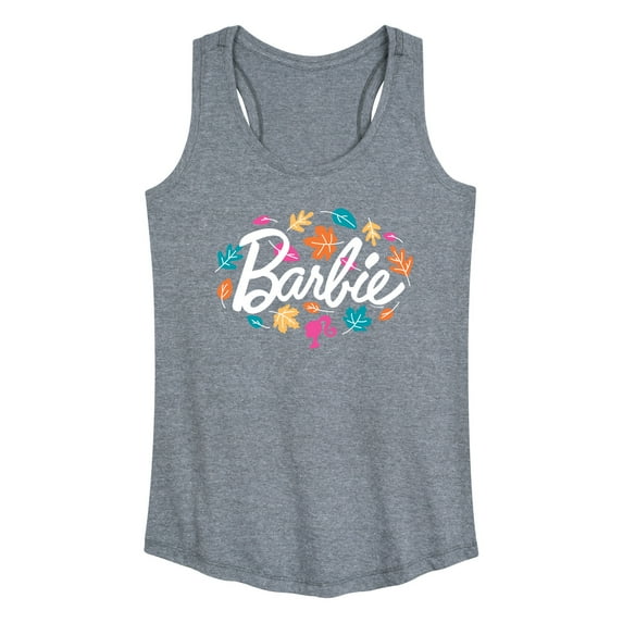 Barbie - Fall Leaves - Multi Colored Leaf - Women's Racerback Tank Top