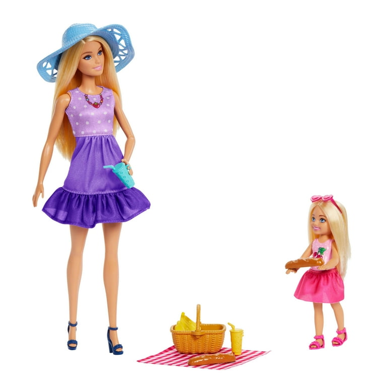 Barbie Family Friends Dolls Accessories, Picnic-Themed Playset