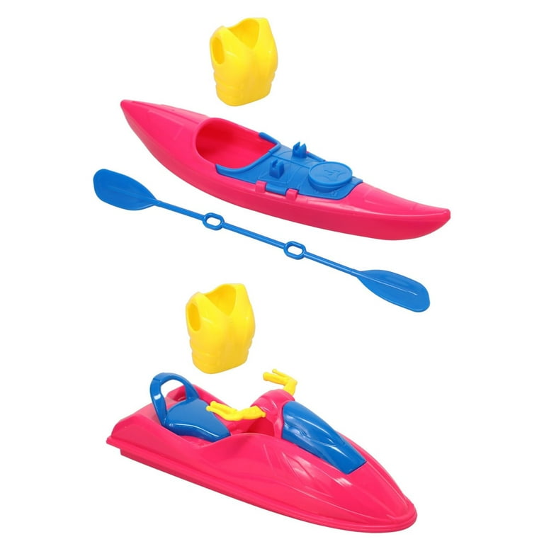 Barbie Fashion Doll Accessories Set Kayak (3 pc) & Jet Ski (2 pc