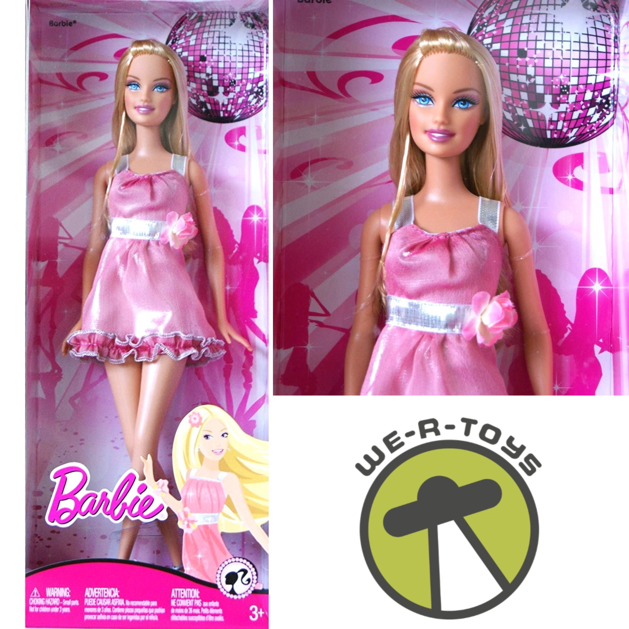 Barbie Fashion Fever Disco Ball (2008) Mattel Pink Dress Toy