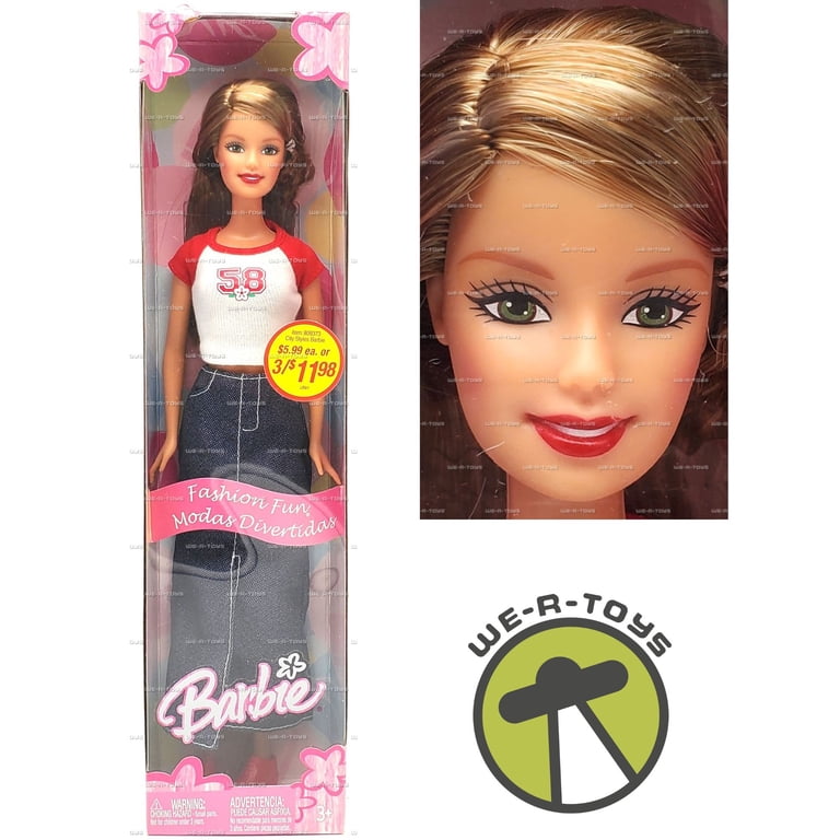Barbie Fashion Fun Flower 58 Tee Doll 2004 Mattel #H6484 - Walmart.com