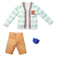 thumbnail image 1 of Barbie Fashion Pack, Clothing Set for Ken Doll with Striped 'K' Sweater, Shorts & Mask, 1 of 6