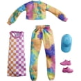 thumbnail image 1 of Barbie Fashion Pack with Tie-Dye Sweater, Checkered Dress, Hat & Sneakers for Dolls (2 Outfits), 1 of 4