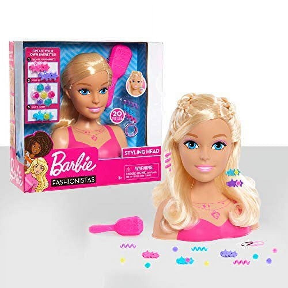 Barbie Small Brown Hair Styling Head : : Toys & Games