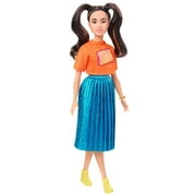 Barbie Fashionistas Doll #145 W Ith Long Pigtails & Shimmery Skirt