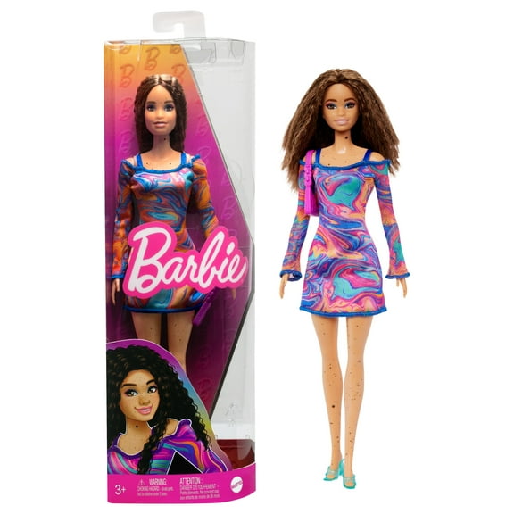Barbie Fashionistas Doll #206 with Crimped Hair and Freckles