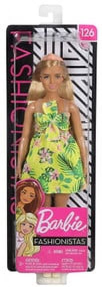 Barbie Fashionistas Doll, Curvy Body Type wearing Tropical Dress - image 1 of 6