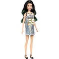 thumbnail image 1 of Barbie Fashionistas Doll, Tall Body Type with Silver Jersey Dress, 1 of 10