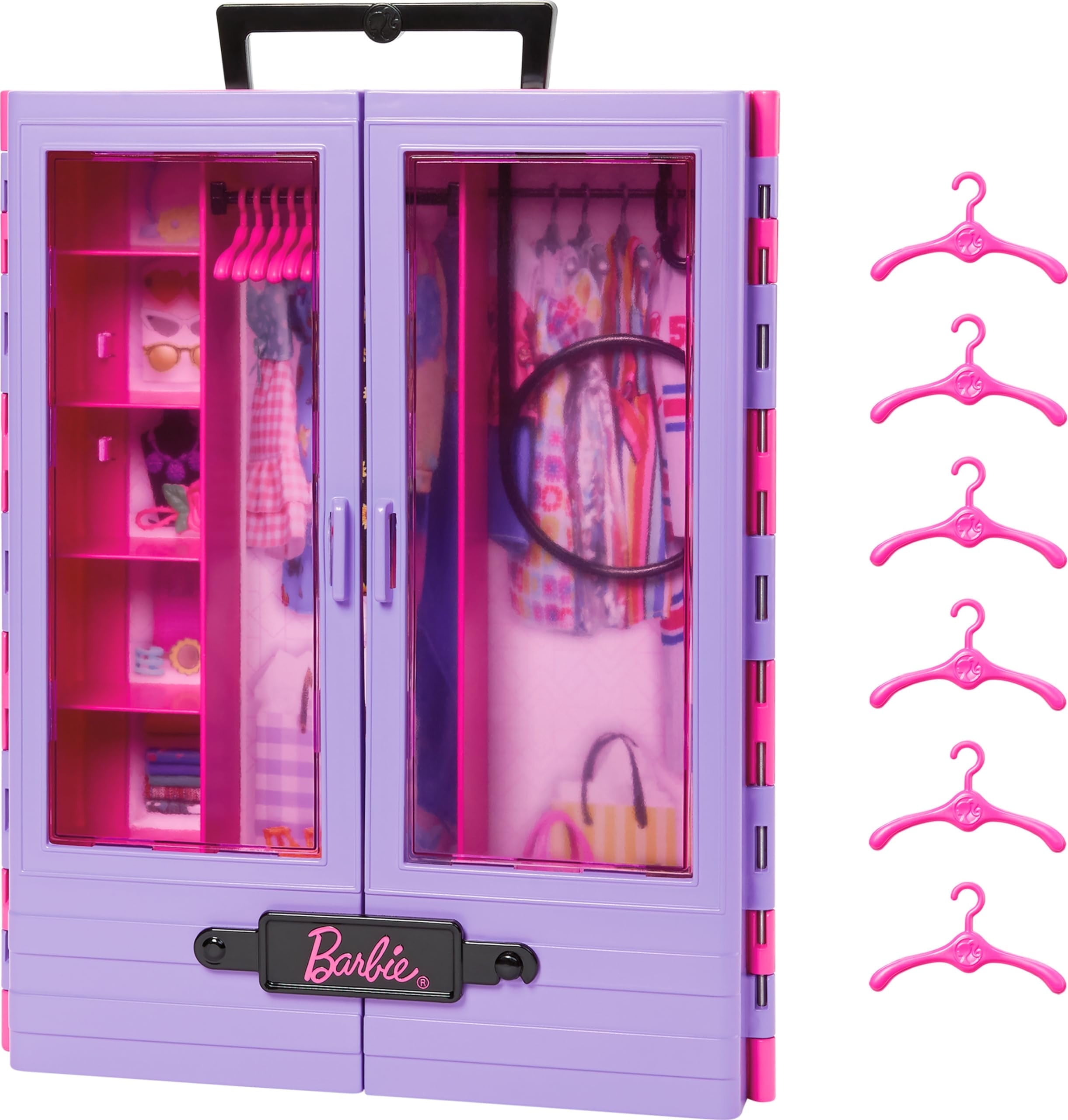 Barbie Fashionistas Purple Portable Closet with Hangers