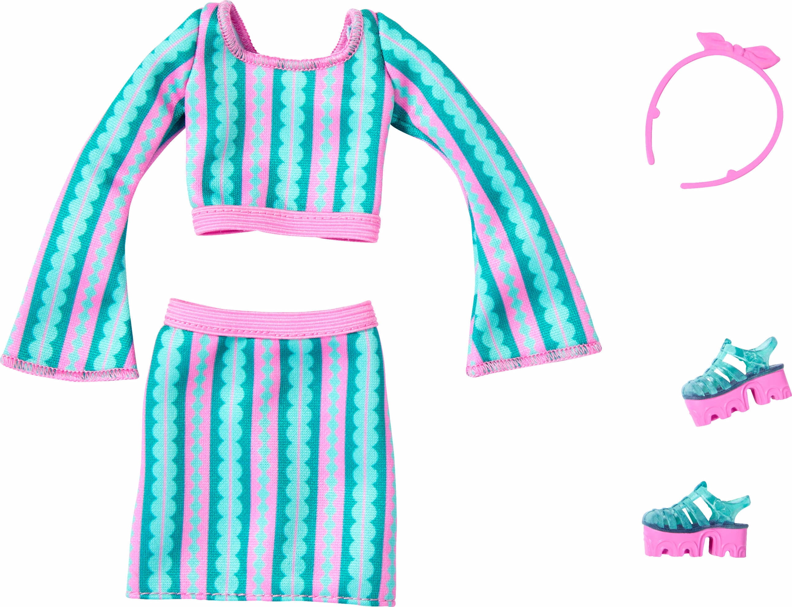 Barbie Fashions For Ken Doll - Surfer Style Outfit Pack (Top, Shorts, Shoes)